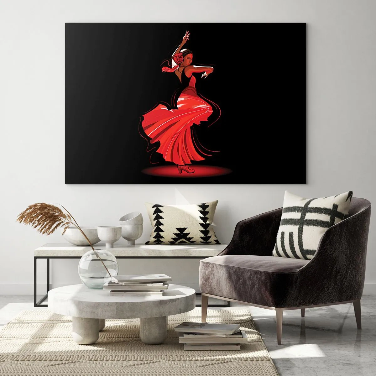 Obraz na skle - Žhavá duše flamenco - 100x70 cm