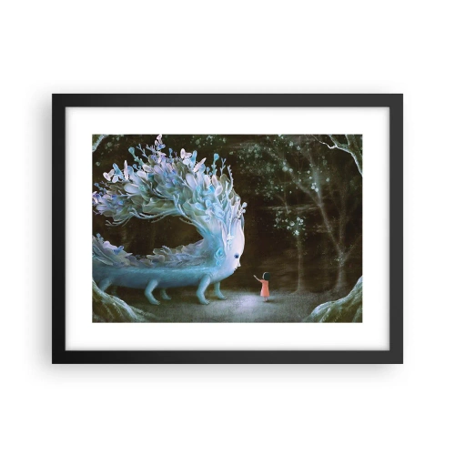 Plakát v černém rámu - Fantastické setkání - 40x30 cm
