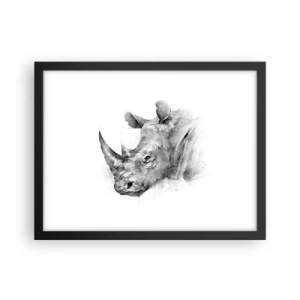 Plakát v černém rámu - Africký portrét - 40x30 cm