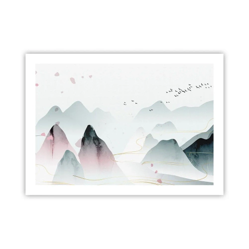 Plakát - Přes vrcholy - 70x50 cm