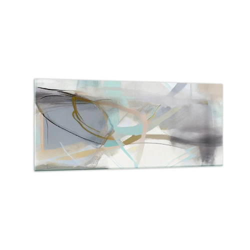 Obraz na skle - Mlhavá abstrakce - 120x50 cm