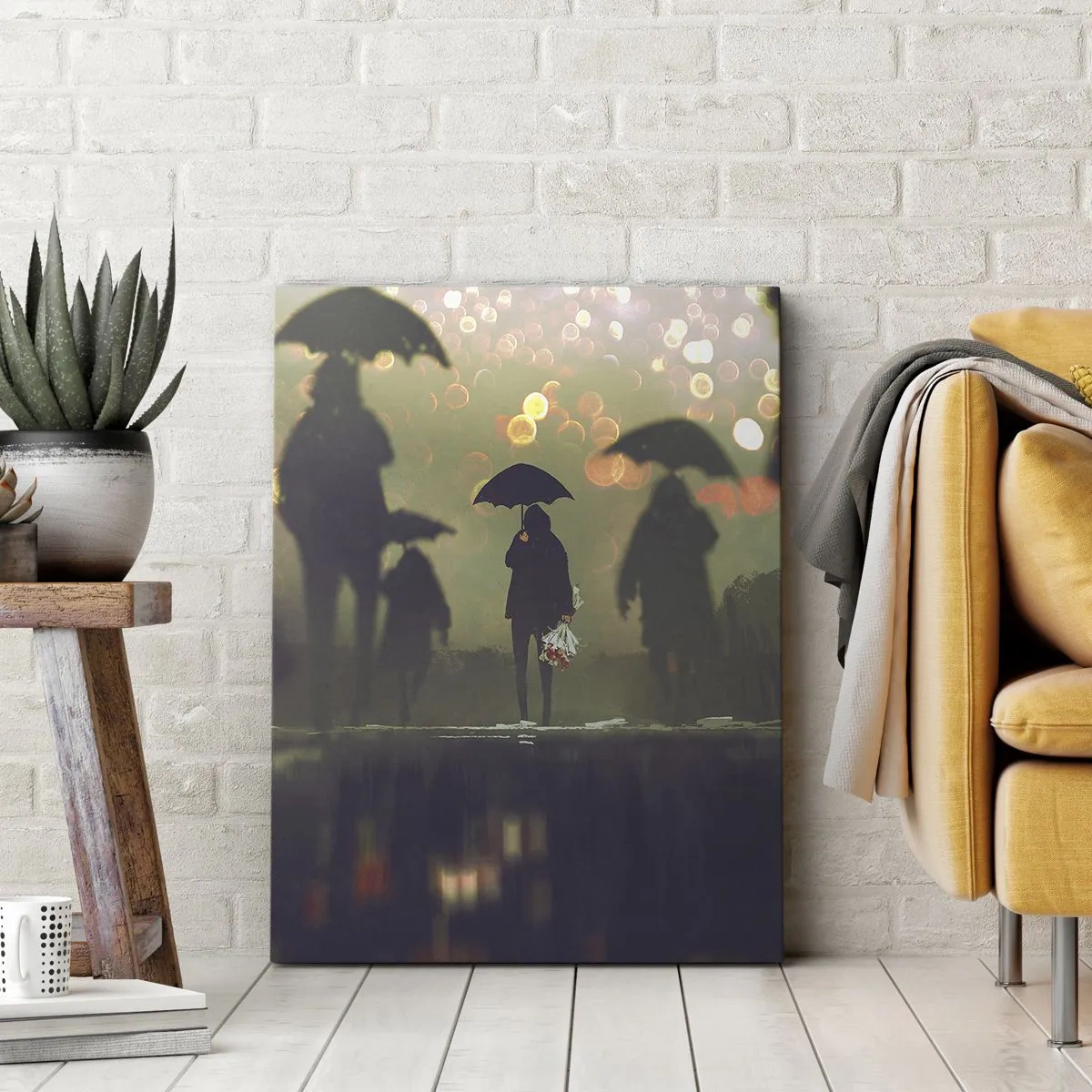 Obraz na plátně - Z perspektivy kapky deště - 50x70 cm