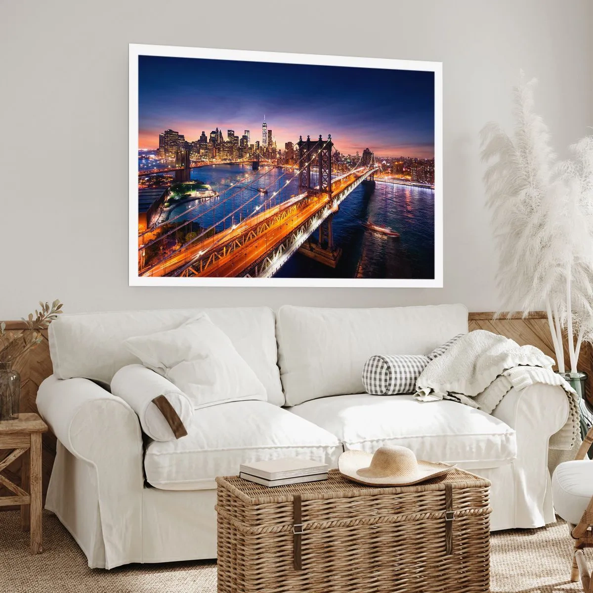 Plakát - Zářící most do srdce města - 100x70 cm