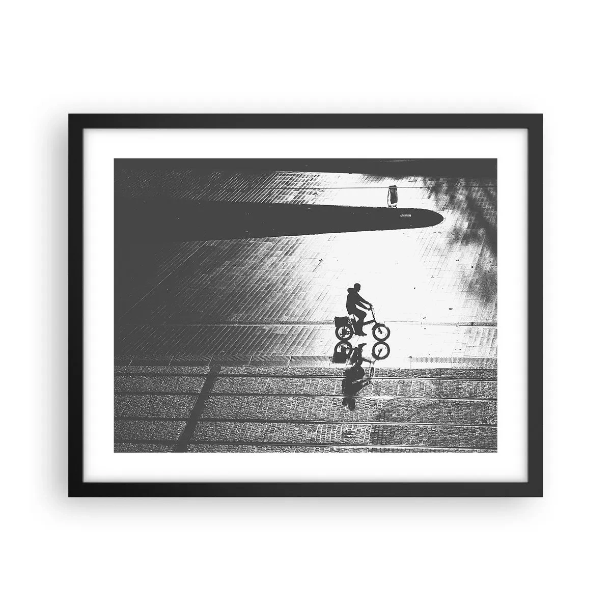 Plakát v černém rámu - Dopředu, přes město - 50x40 cm