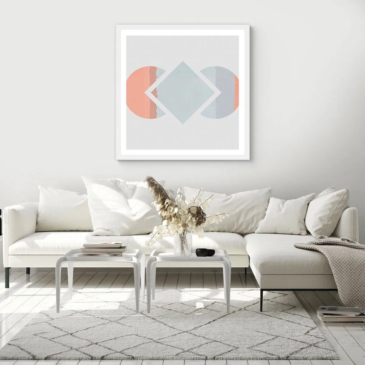 Plakát v bílém rámu - Situace je jasná - 30x30 cm