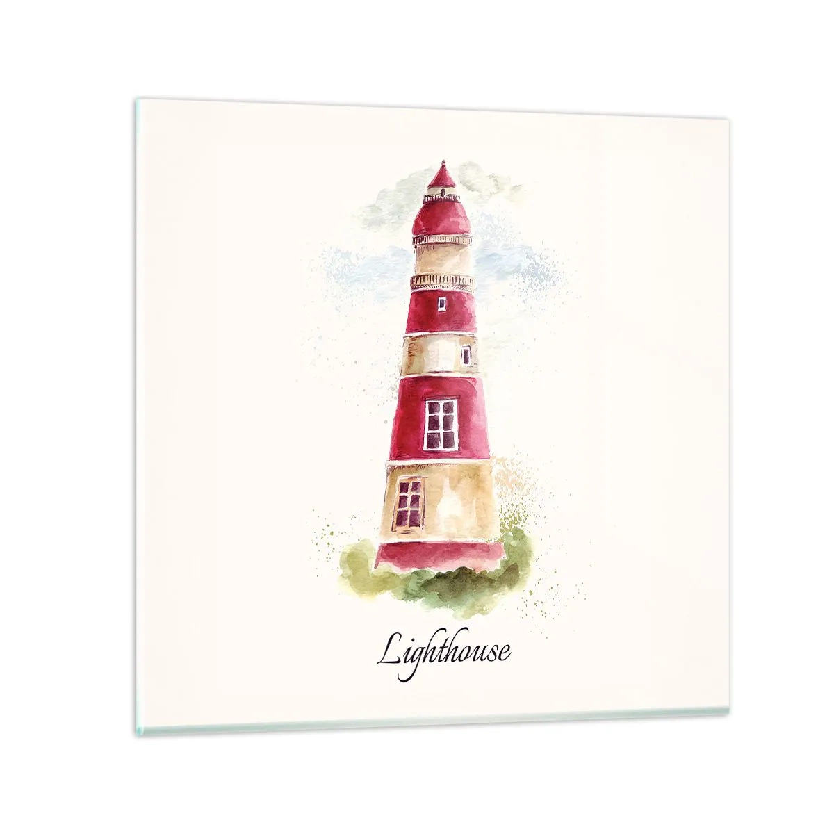 Obraz na skle - Tady je vždy počasí - 70x70 cm