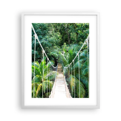 Plakát v bílém rámu - Welcome to the jungle! - 40x50 cm