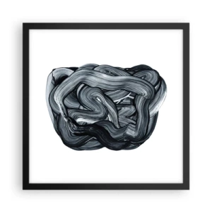 Plakát v černém rámu - Není to tak jednoduché - 40x40 cm