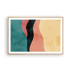 Plakát v rámu světlý dub - Kompatibilní nesoulad - 91x61 cm