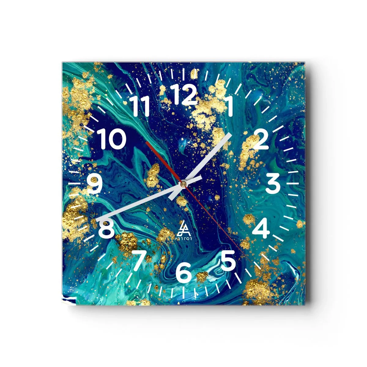 Nástěnné hodiny - Plátky slunce  - 40x40 cm