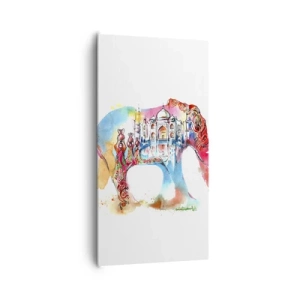 Obraz na plátně - Indie - aura lásky - 65x120 cm