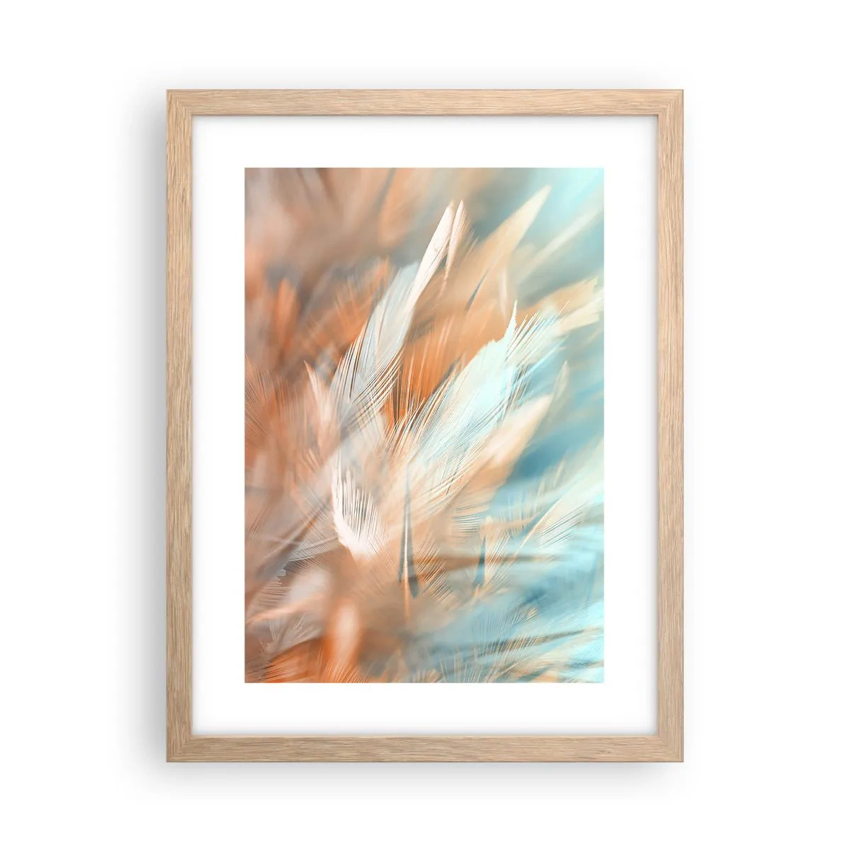 Plakát v rámu světlý dub - V krajině něhy - 30x40 cm