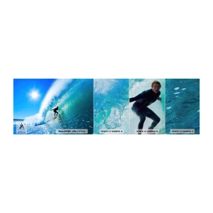 Vzor Fototapety Premium Canvas - Přes velký blankyt - Sport, Surfař, Moře - 100x30 cm