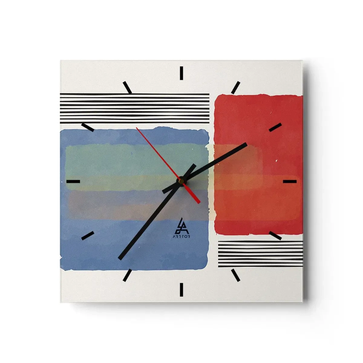 Nástěnné hodiny - Duch a písmeno geometrie - 30x30 cm
