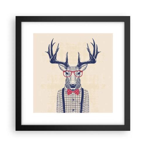 Plakát v černém rámu - Zábavná extravagance - 30x30 cm