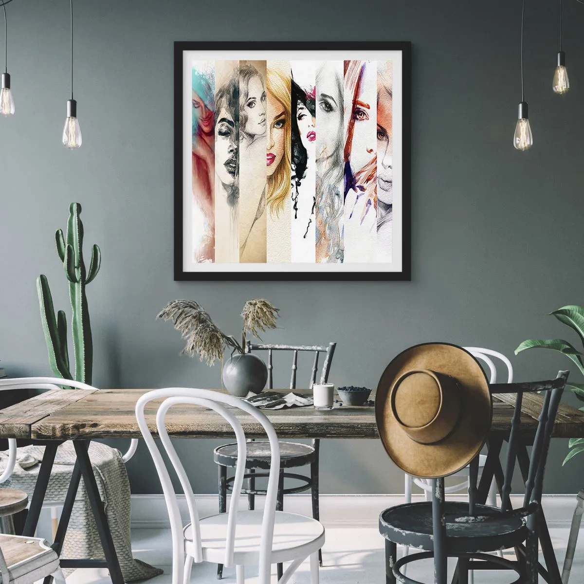 Plakát v černém rámu - A vždy jsi to TY - 60x60 cm