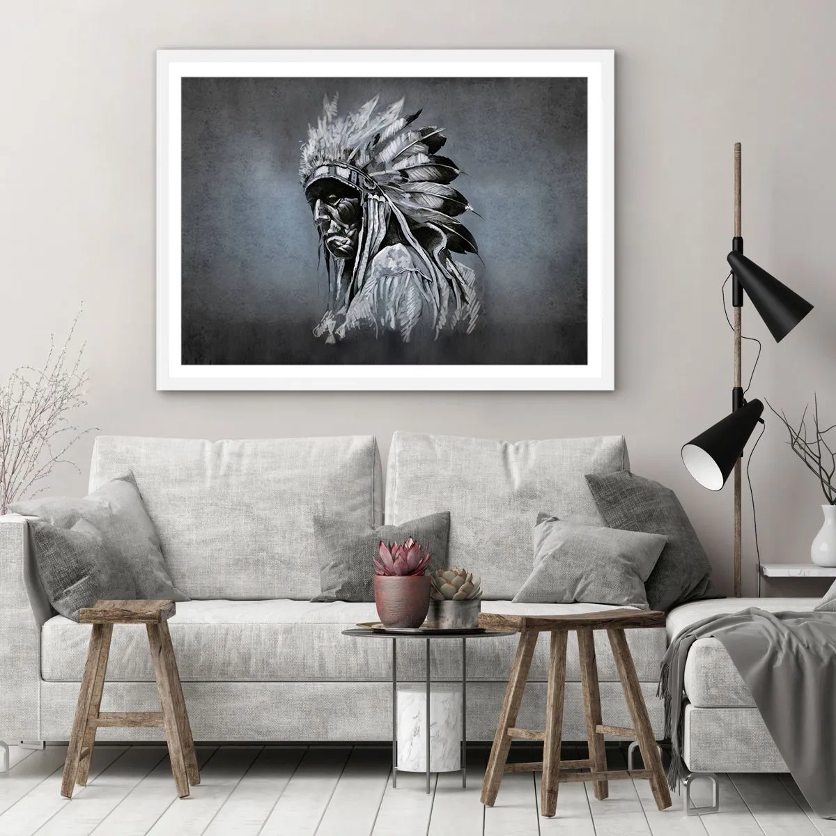 Plakát v bílém rámu - Návrat k základům - 40x30 cm