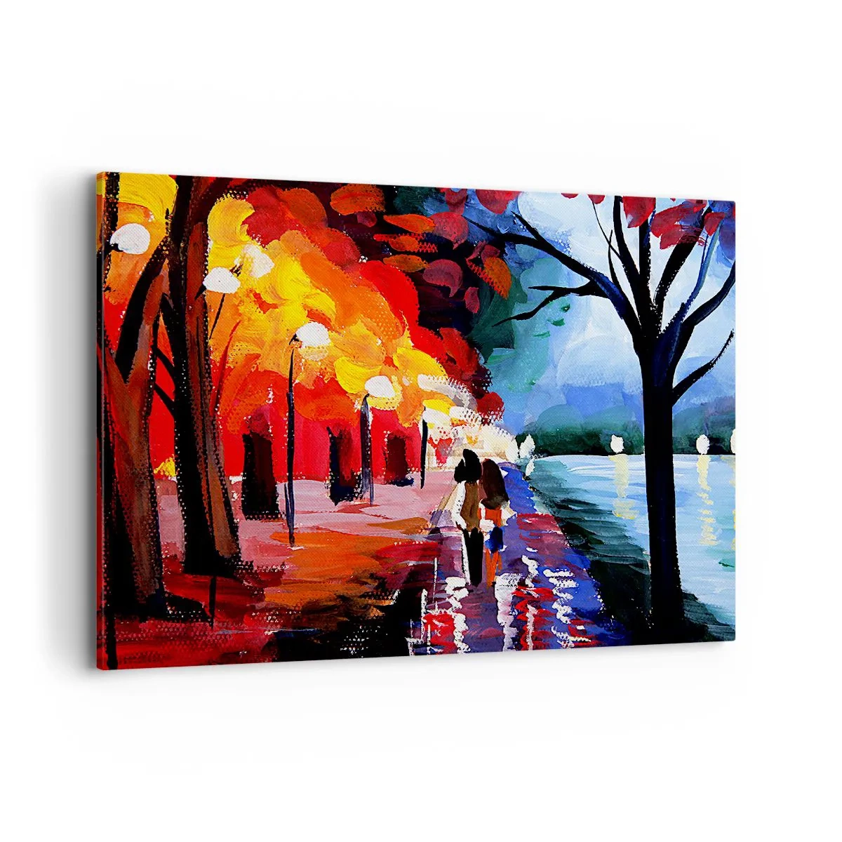 Obraz na plátně - Žhavý podzim v parku - 100x70 cm