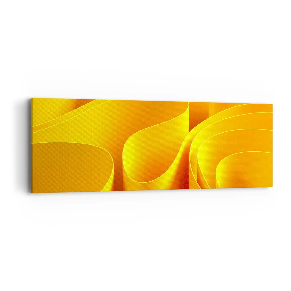 Obraz na plátně - Jako sluneční vlny - 90x30 cm