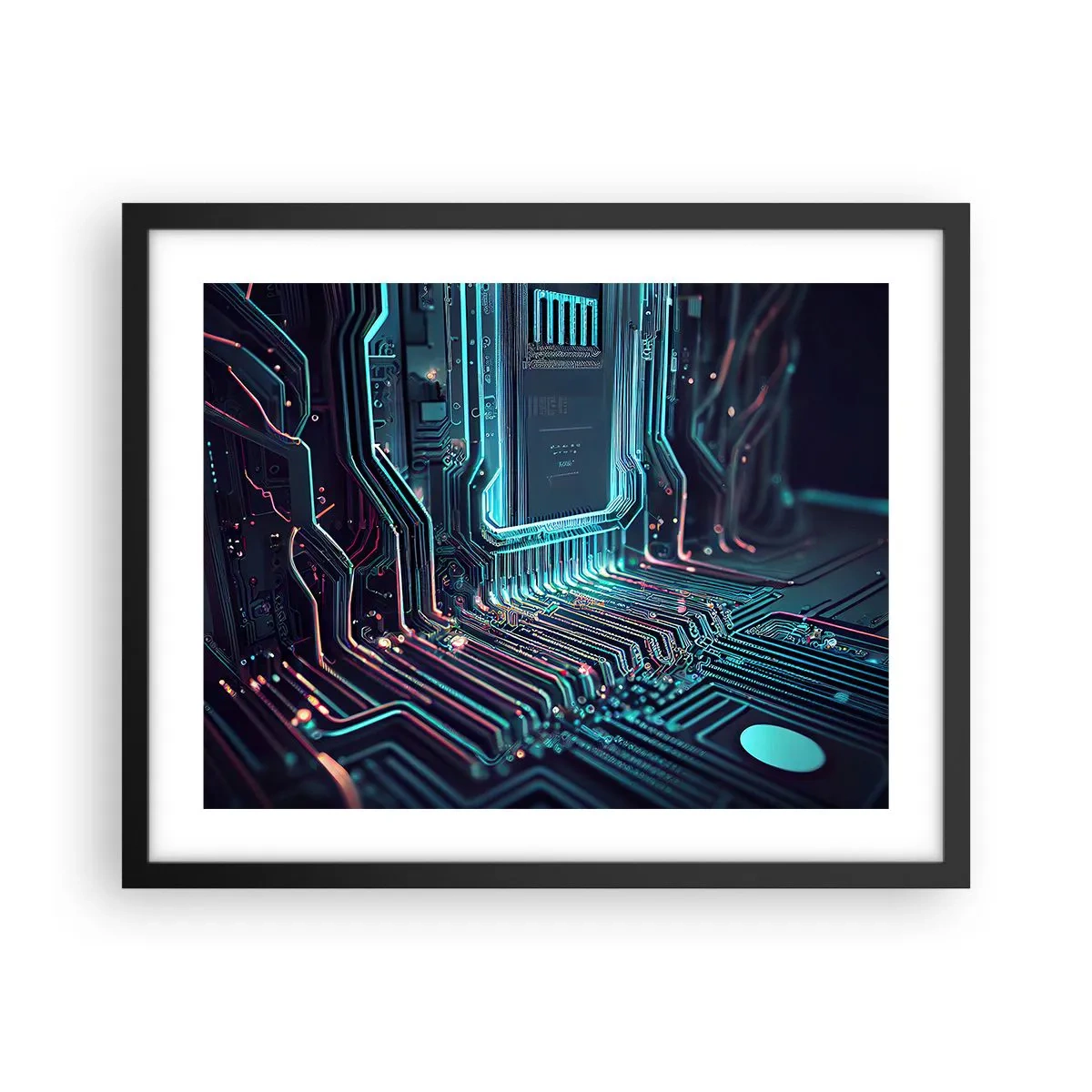 Plakát v černém rámu - Jen tak přemýšlím… - 50x40 cm