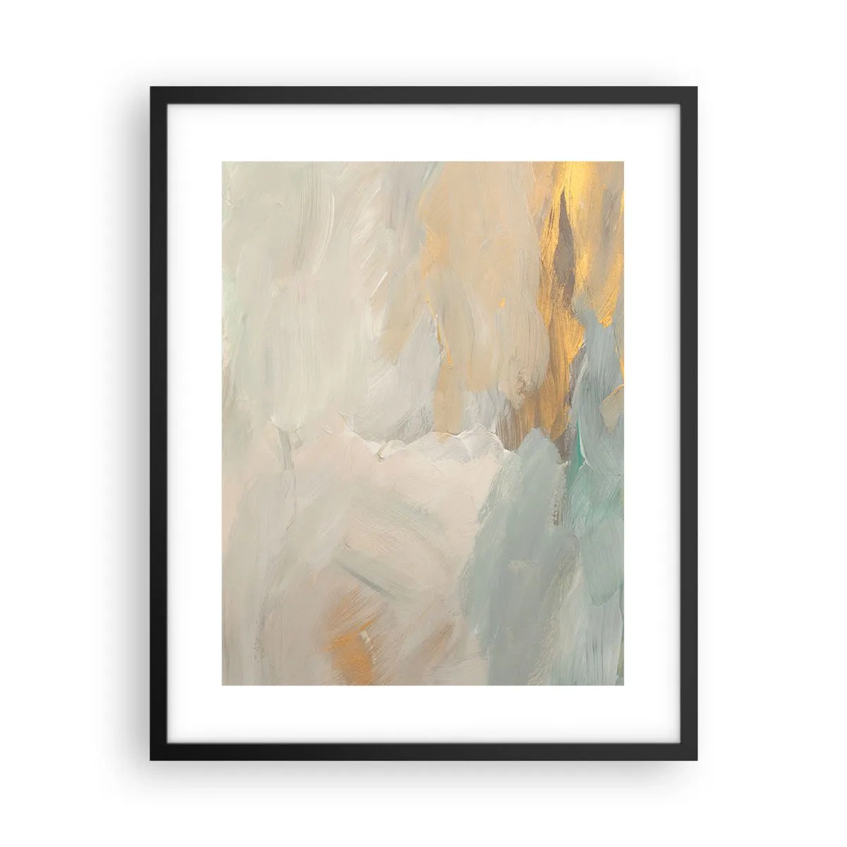 Plakát v černém rámu - Abstrakce – krajina něhy - 40x50 cm