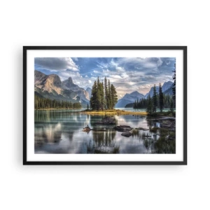 Plakát v černém rámu - U velké a čisté vody… - 70x50 cm