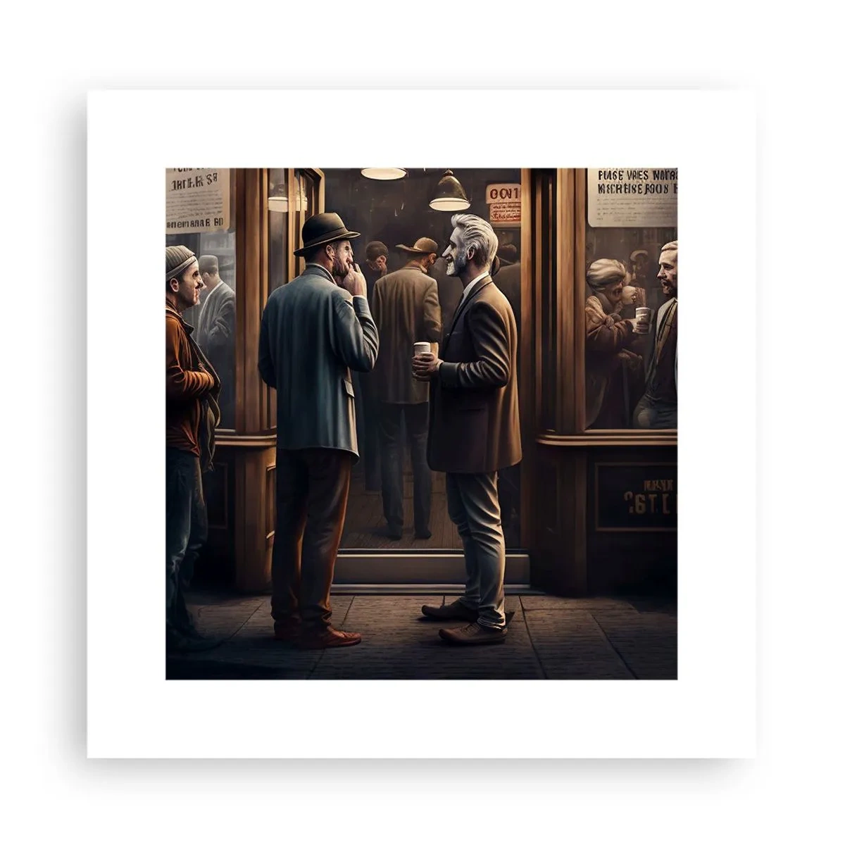 Plakát - Dobrá chvíle dne - 30x30 cm