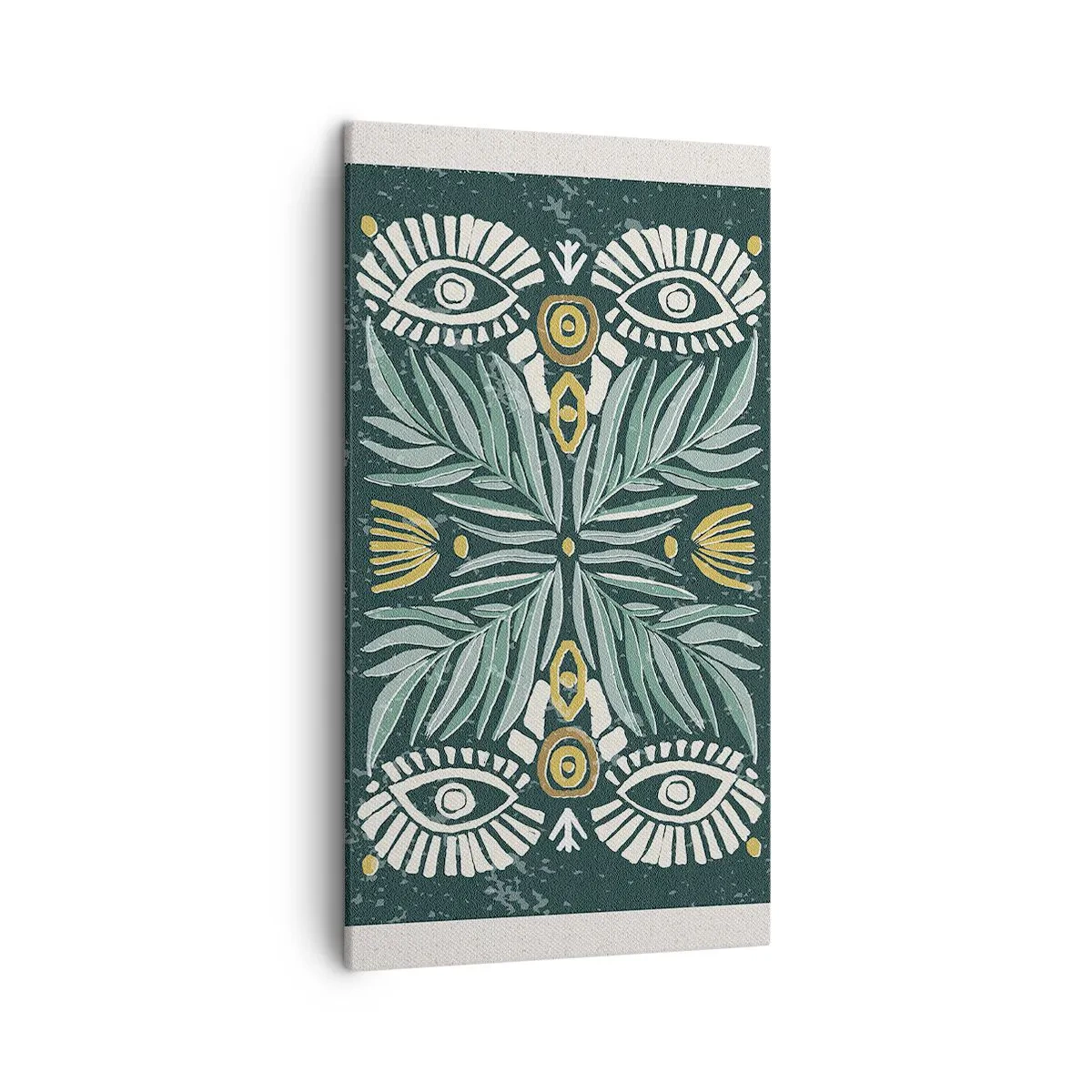 Obraz na plátně - Jako lidová vystřihovánka - 45x80 cm