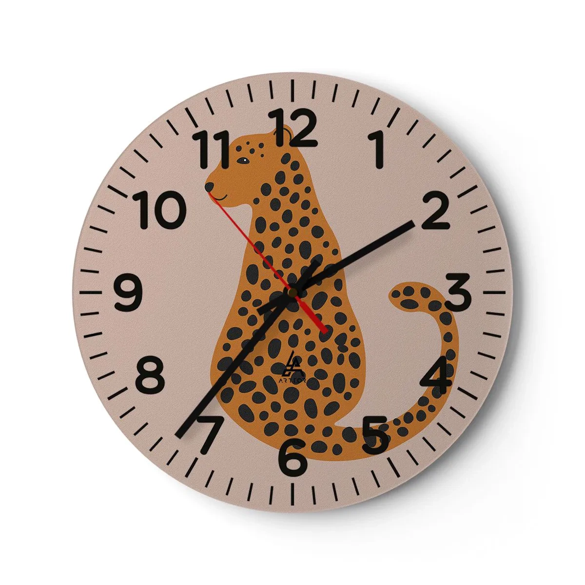 Nástěnné hodiny - Leopardní vzor je v módě - 40x40 cm