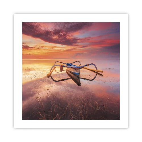 Plakát - Klid tropického večera - 50x50 cm