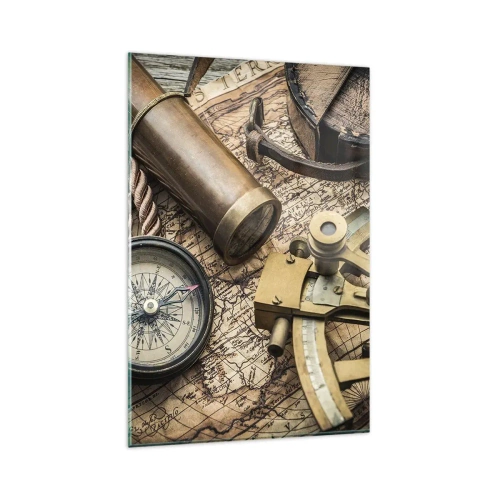 Obraz na skle - Urči směr - 80x120 cm