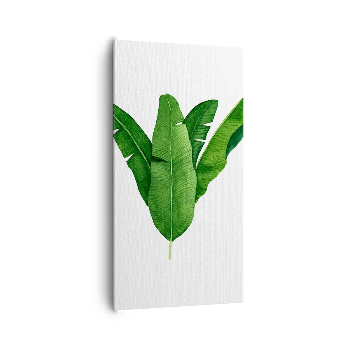 Obraz na plátně - Zelená symetrie - 65x120 cm