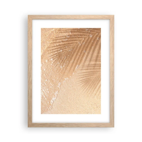 Plakát v rámu světlý dub - Stín horkého léta - 30x40 cm