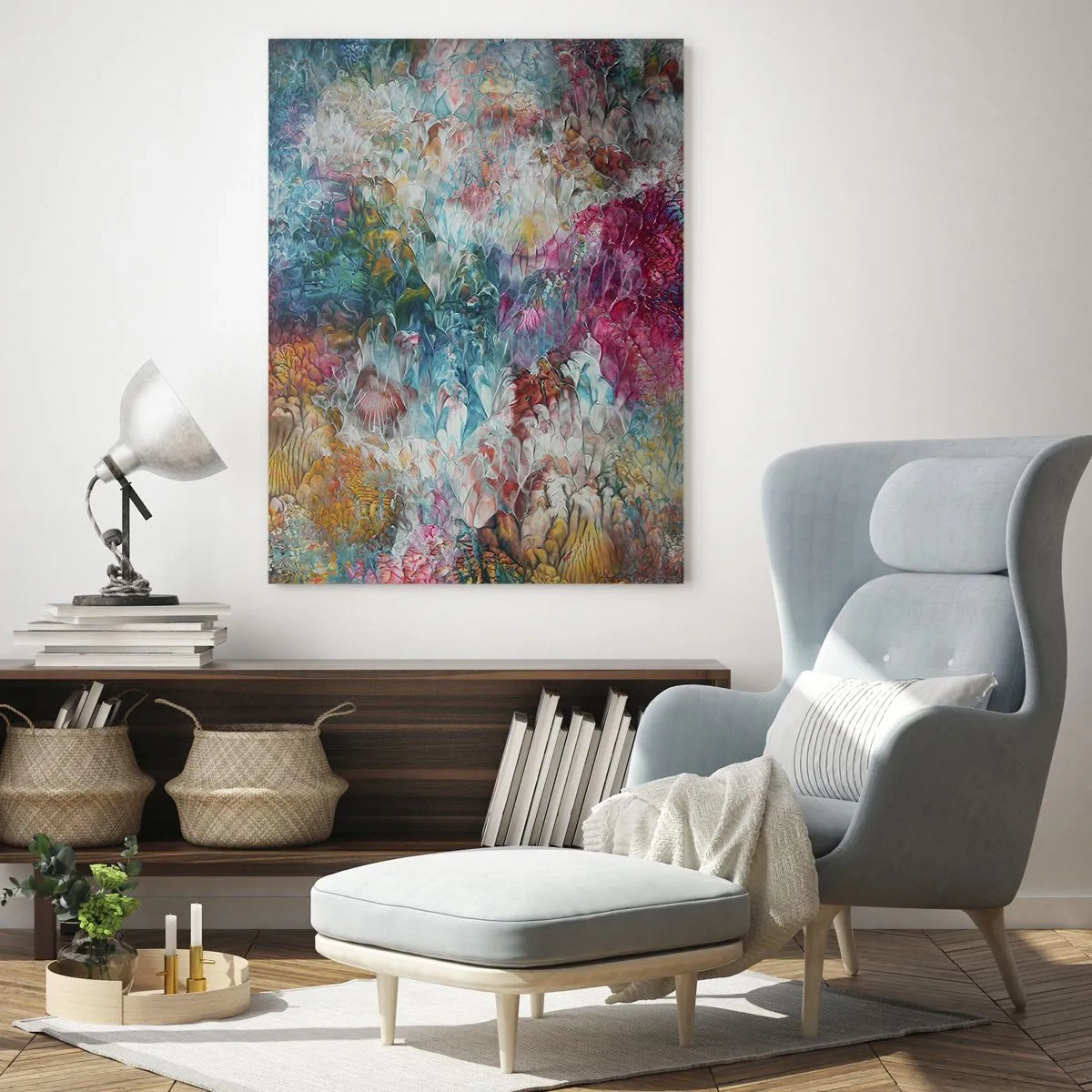 Obraz na skle - V plném rozkvětu - 50x70 cm