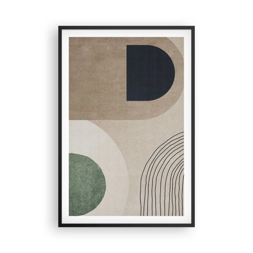 Plakát v černém rámu - Něžnost oválu - 61x91 cm