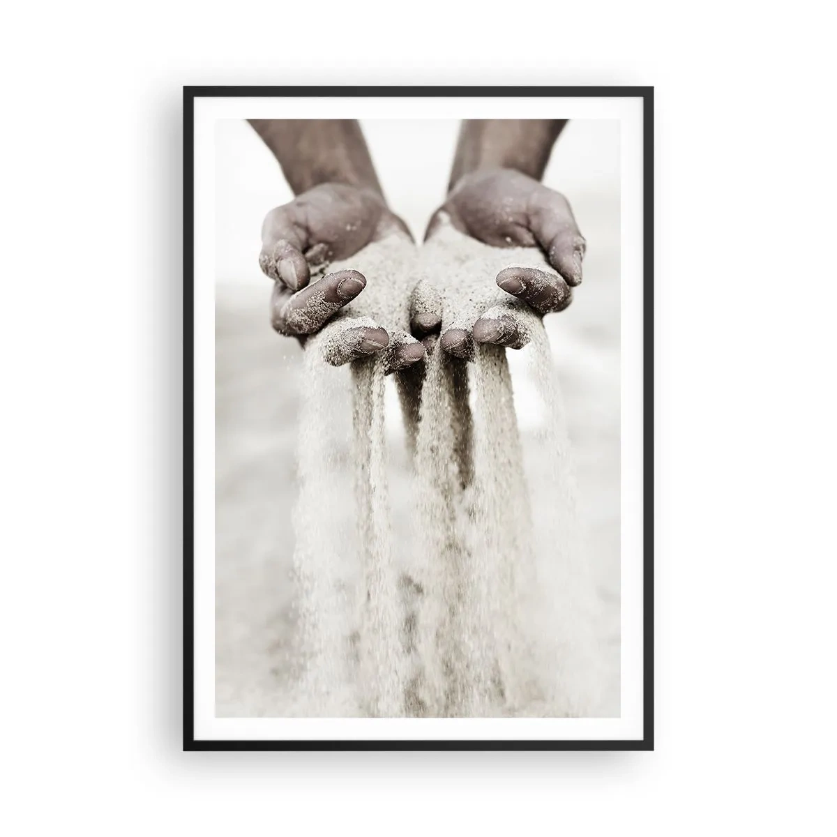 Plakát v černém rámu - Těmahle rukama… - 70x100 cm