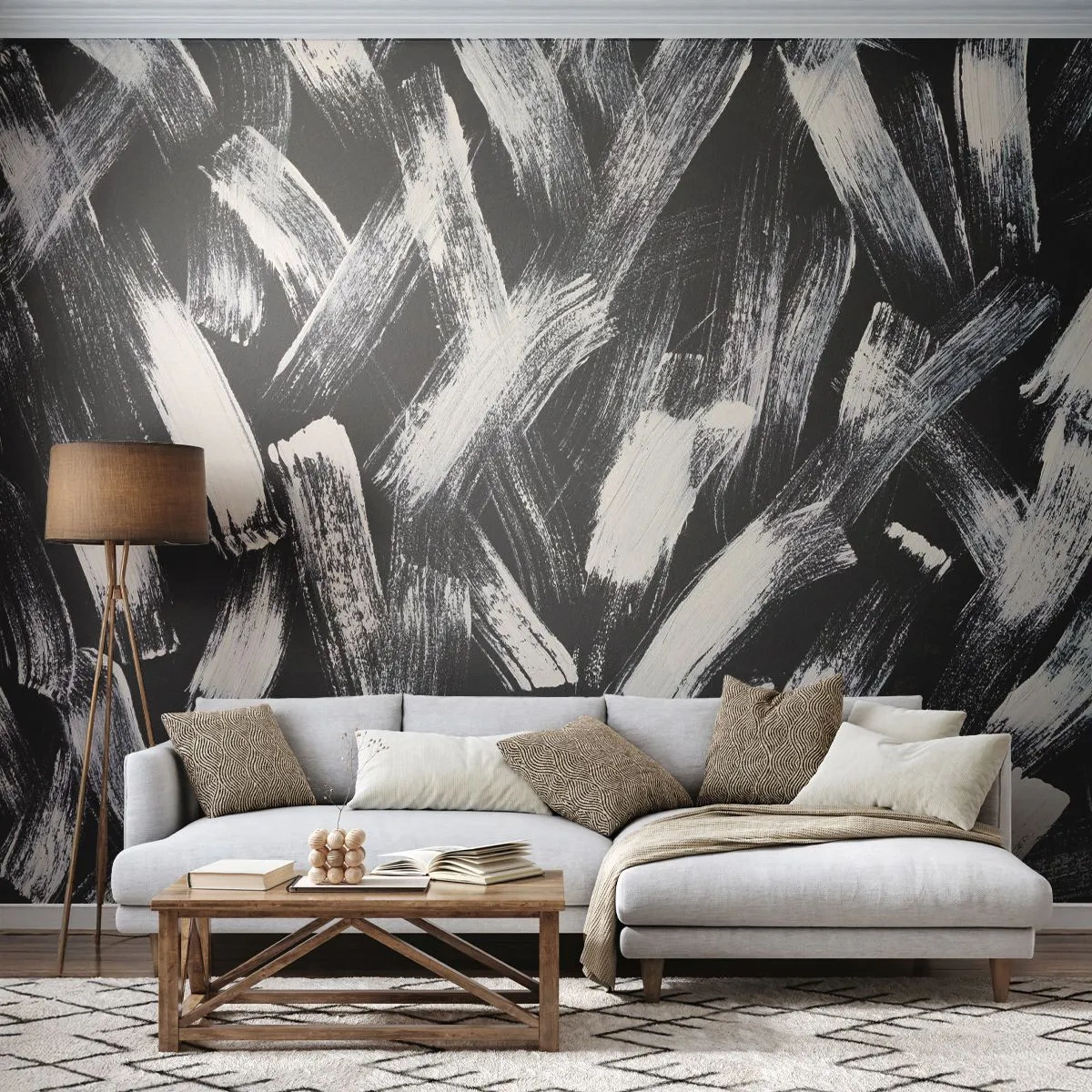 Fototapeta Samolepicí Deluxe Sticker - Abstrakce v industriálním duchu - Kus, Moderní, Kartáčování - 100x70 cm