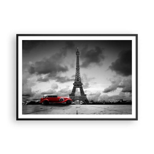 Plakát v černém rámu - Ne tak dávno v Paříži - 100x70 cm