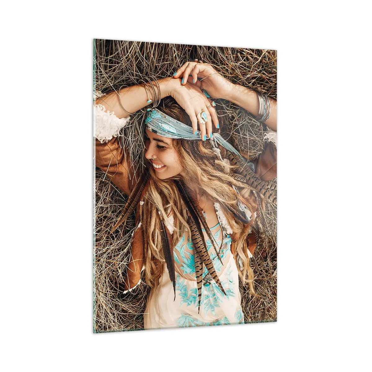 Obraz na skle - Na cestě do léta lásky - 50x70 cm