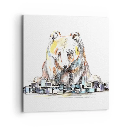 Obraz na plátně - Jak lze takto žít? - 70x70 cm