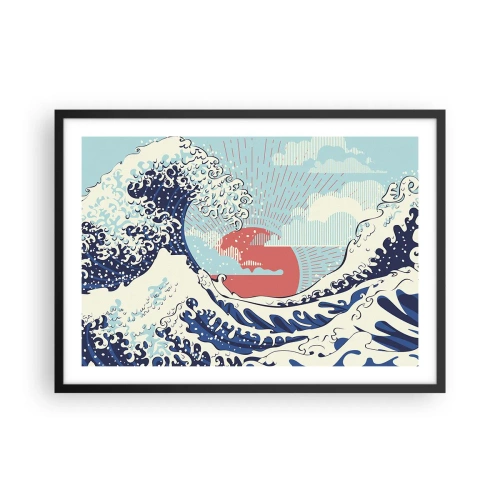Plakát v černém rámu - Z japonských inspirací - 70x50 cm