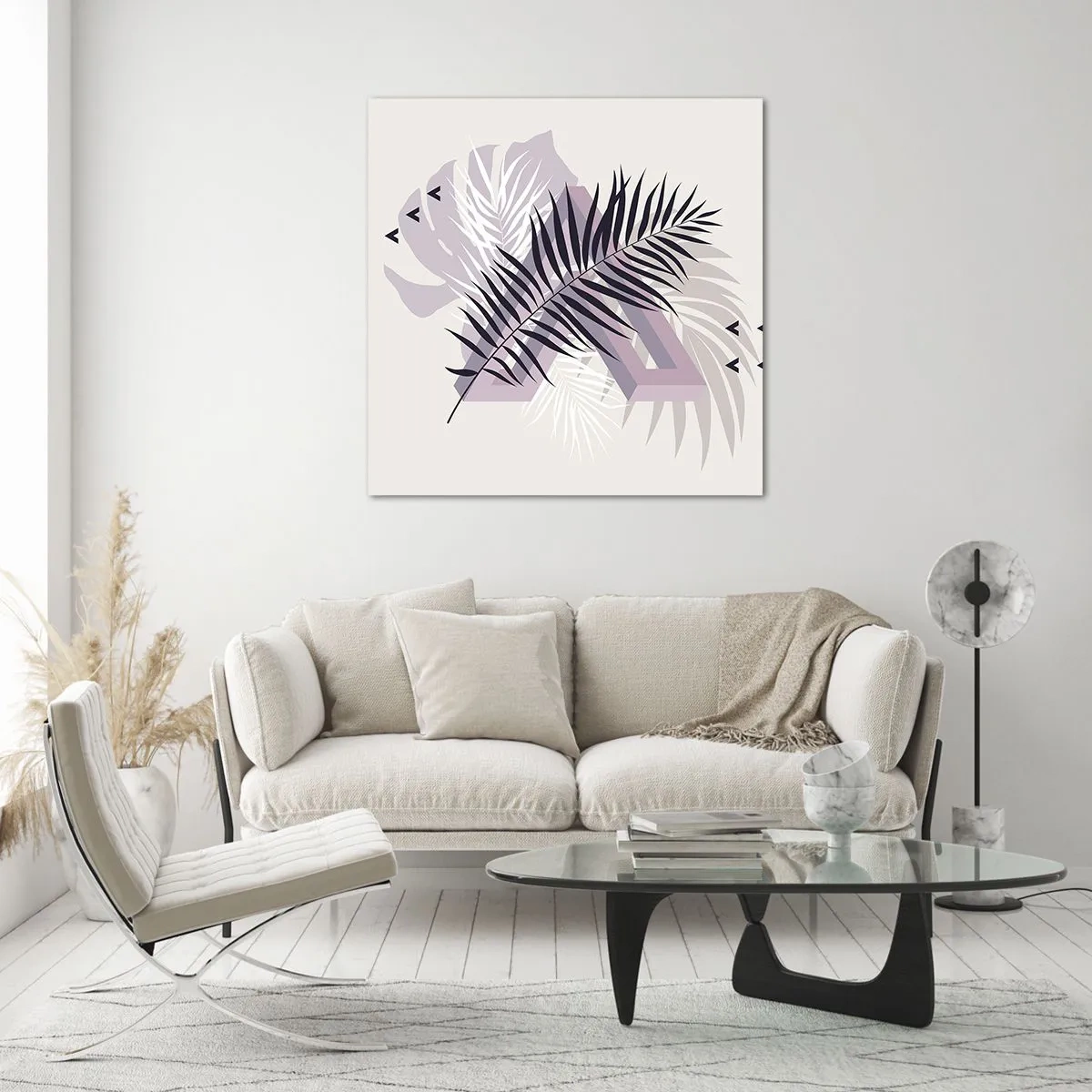 Obraz na skle - Stín stínu - 70x70 cm