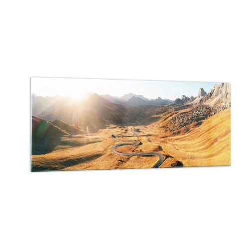 Obraz na skle - Ve zlatém údolí - 100x40 cm