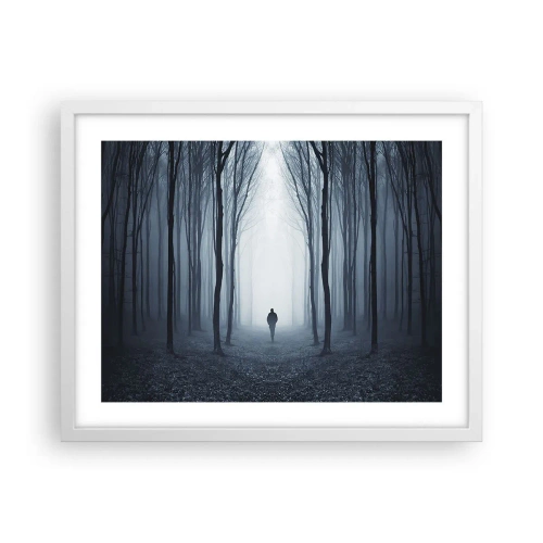 Plakát v bílém rámu - A všechno jednoduché a jasné - 50x40 cm