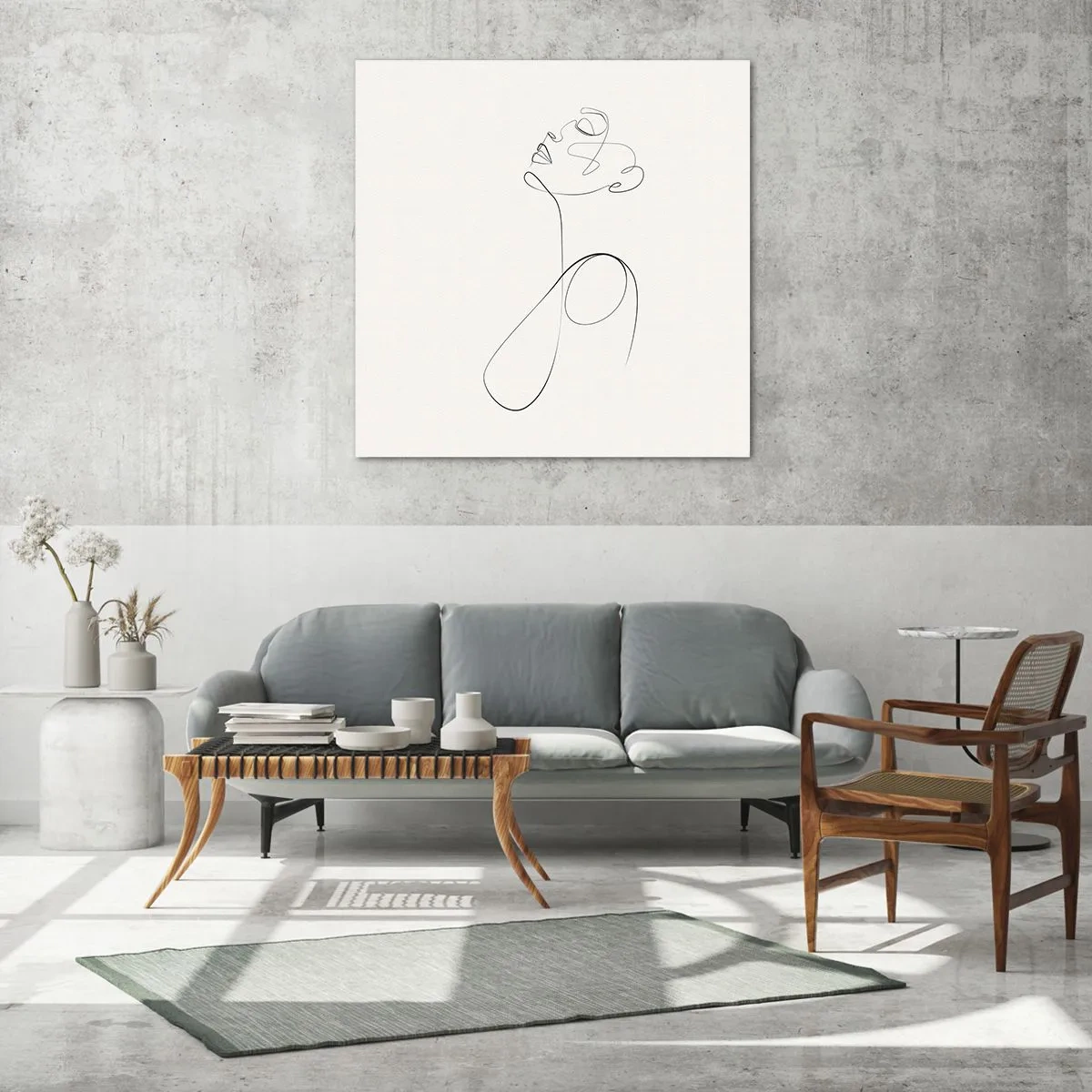 Obraz na skle - Zamotaná ve snech - 30x30 cm