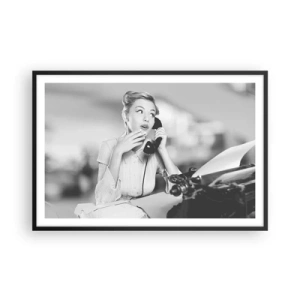 Plakát v černém rámu - Halo, tady jsou 50. léta. - 91x61 cm