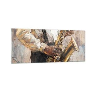 Obraz na skle - Čas na sólovou hru - 100x40 cm