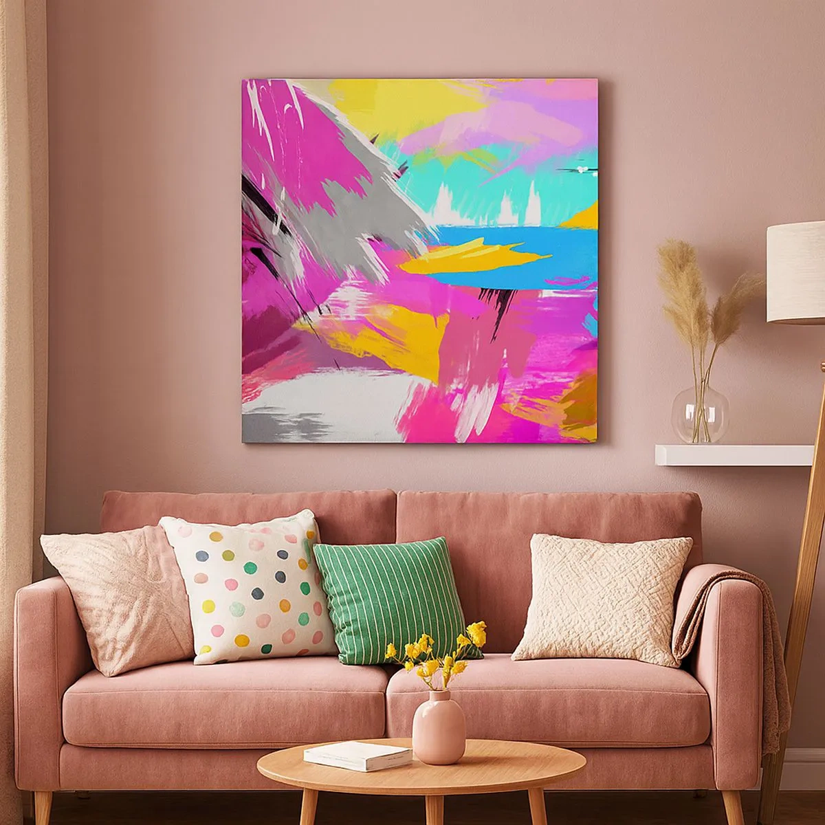 Obraz na plátně - Šmouha, šmouha, sama šmouha - 30x30 cm