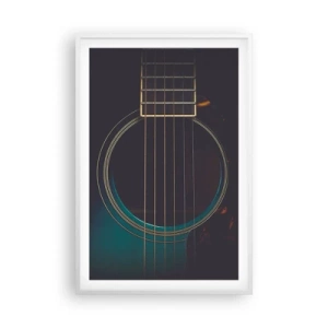Plakát v bílém rámu - Okamžik, než to zazní - 61x91 cm