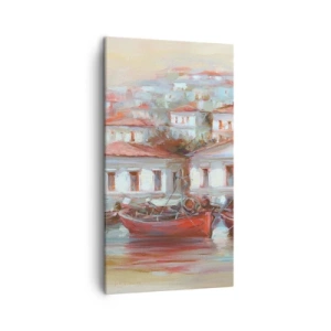 Obraz na plátně - Šťastné městečko - 45x80 cm
